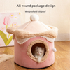 New Ice Cream House Pet Nest Cute Princess Cat House Fun Cat Nest Autumn And Winter Warm