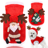 Pet Christmas Clothing Autumn Winter Warm Cat Supplies Dog Flannel Elk Pet Clothing