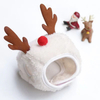 Pet Christmas Clothing Autumn Winter Warm Cat Supplies Dog Flannel Elk Pet Clothing