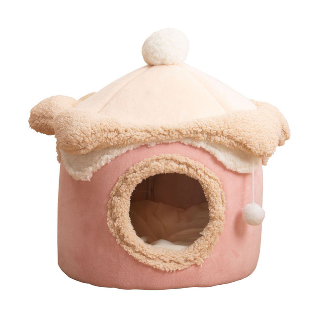 New Ice Cream House Pet Nest Cute Princess Cat House Fun Cat Nest Autumn And Winter Warm